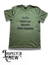 Load image into Gallery viewer, INSPECTOR CREW “HOME INSPECTOR CROSS OUT” SHIRT
